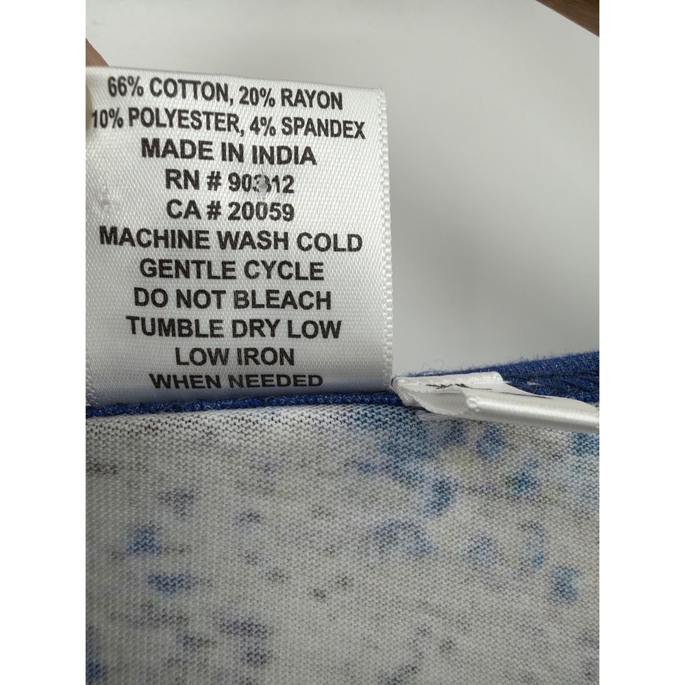 Parsley & Sage Blue Abstract Mixed Print Tunic‎ Top XL Lagenlook Artsy - Picture 6 of 6